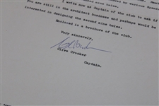 Henry Cotton Handwritten Correspondence w/ Club De Golf Roca Ilsa Captain on Letterhead JSA ALOA