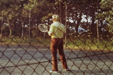Two (2) Original Jack Nicklaus Playing Tennis Color Photos - Just Lost The Open to Trevino by 1 Shot