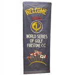 World Series of Golf Large Canvas Welcome Banner - Hung at Golf Course - NEC Sponsor 1984-1999