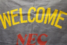 World Series of Golf Large Canvas Welcome Banner - Hung at Golf Course - NEC Sponsor 1984-1999