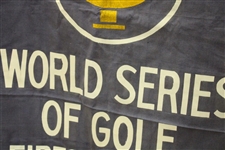 World Series of Golf Large Canvas Welcome Banner - Hung at Golf Course - NEC Sponsor 1984-1999