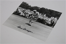 Gene Sarazen Signed Putting in Knickers Photo JSA ALOA