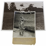 Property of Margaret Curtis Signed 1935 Wire & 2nd Generation Photo of 1902 Womens Amateur at Brookline JSA ALOA