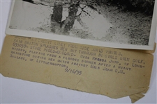 Property of Margaret Curtis' Signed 1935 Wire & 2nd Generation Photo of 1902 Women's Amateur at Brookline JSA ALOA