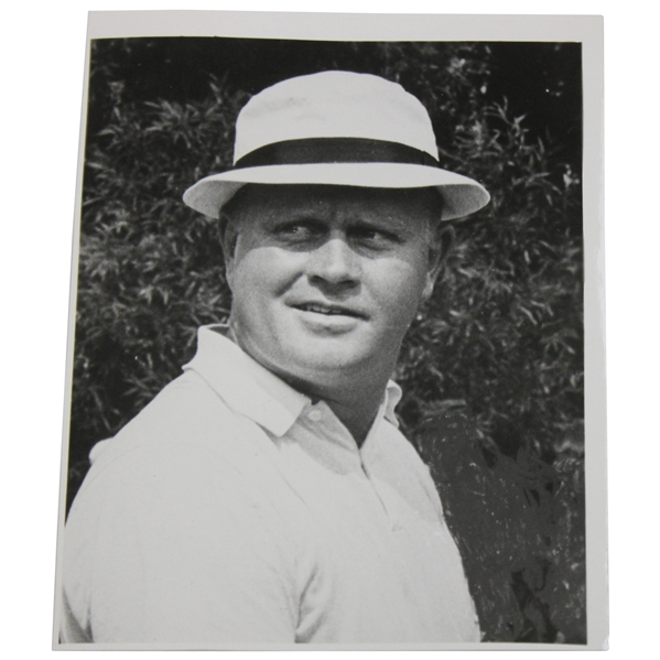 1965 Jack Nicklaus Close Bucket Hat Photo on Kodak Paper