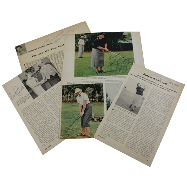 Betty Jameson & other LPGA Players Multi-Signed Golf Magazines JSA ALOA