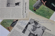 Betty Jameson & other LPGA Players Multi-Signed Golf Magazines JSA ALOA
