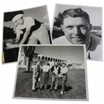 Three (3) PGA Golfer Photos - Jack Nicklaus, Fred Hawkins & Dale Morey