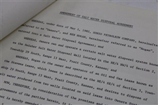 Ben Hogan Signed Sohio Petroleum Co. Contract JSA ALOA