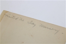 Jerome D. Travers Announcing 1st Exhibition Match w/Farrell, Sarazen, & Burke Cardboard Notice