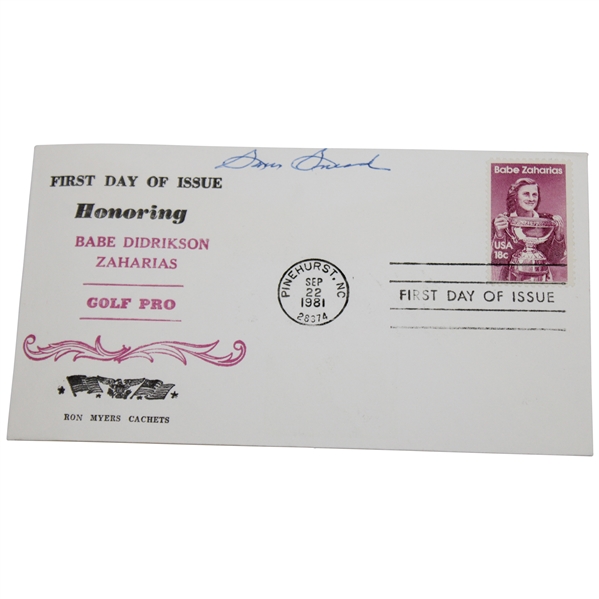 Sam Snead Signed Babe Zaharaias First Day of Issue Envelope JSA ALOA