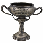 Jerome Travers Sterling Silver 1907 Governors Cup at Montclair GC Trophy with Travers Family COA