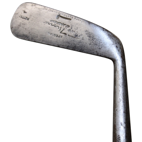 Unique Tom Morris Tom Stewart Brass Face Hickory Shaft Putter