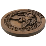 Large USGA Carved Member Round Wall Plaque Display Sign