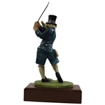 1980 Goldcrest Ltd Fresh Air Shot Swinging Golfer Sculpture 