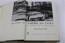 The Story Of American Golf' First Edition Signed By Herbert Warren Wind JSA ALOA 