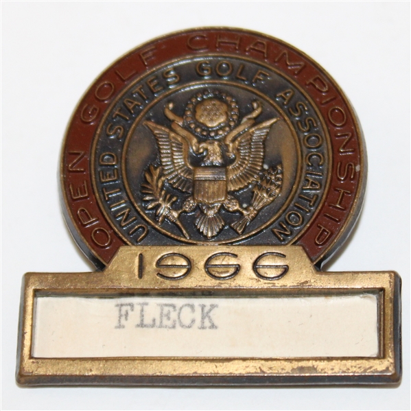 Jack Flecks 1966 US Open Championship Contestant Pin-Return To Olympic Club