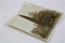 c.1931 Augusta National Golf Club Original Photo of Pine Tree w/Architects on 10th Hole