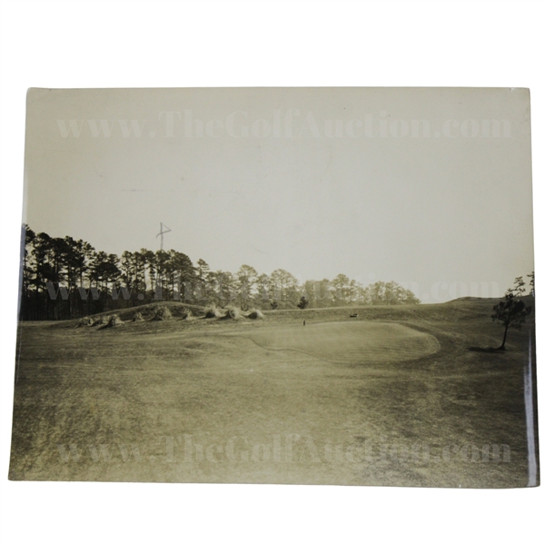c.1931 Augusta National Golf Club Original Photo of 16th Green Pre-Opening