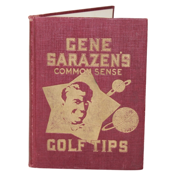 1924 Gene Sarazens Common Sense Golf Tips 1st Ed Book by Gene Sarazen