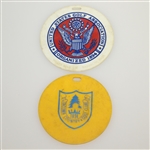 1961 & 1972 US Women's Amateur Championship Bag tags - Doris Phillips