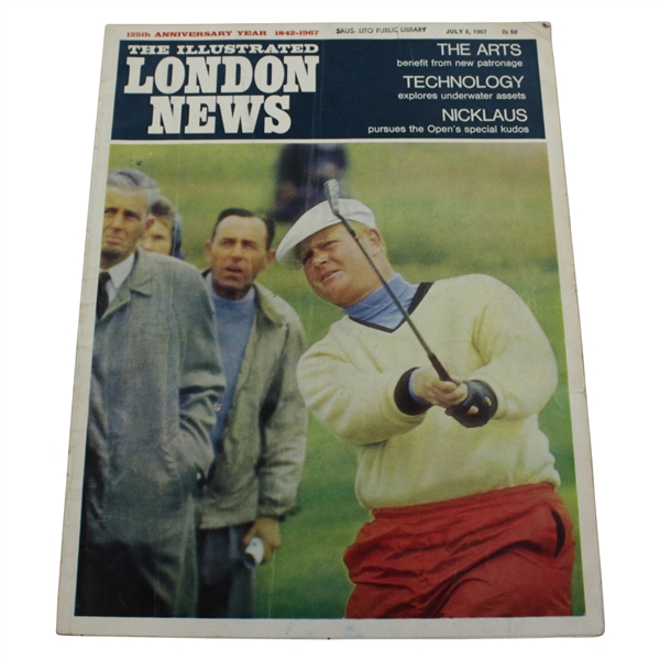 Jack Nicklaus on Cover of 1967 The Illustrated London News Magazine - July