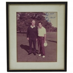 Gary Player Signed Photo to Jack Sargent with Inscription - Framed JSA ALOA