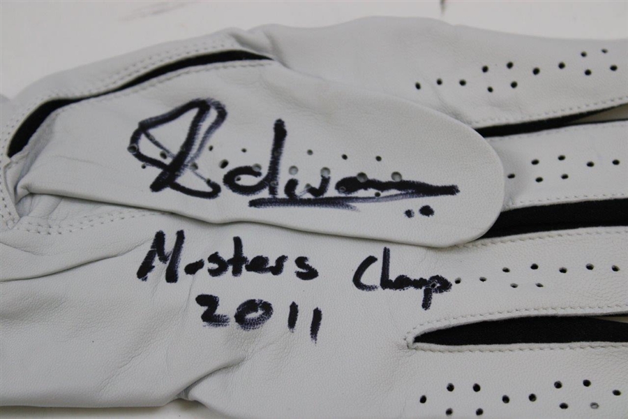 Couples, Watson, Singh & Five (5) other Masters Champions Signed Golf Gloves JSA ALOA