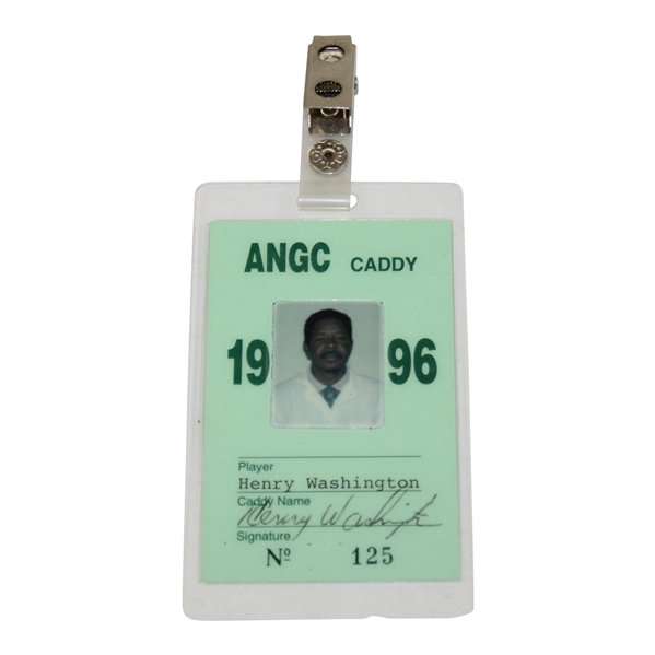 Augusta National Golf Club 1996 Caddy Badge #125 - Henry Washington