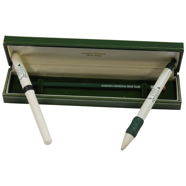 Pair of Augusta National Golf Club Logo Pens with Pencil in Box