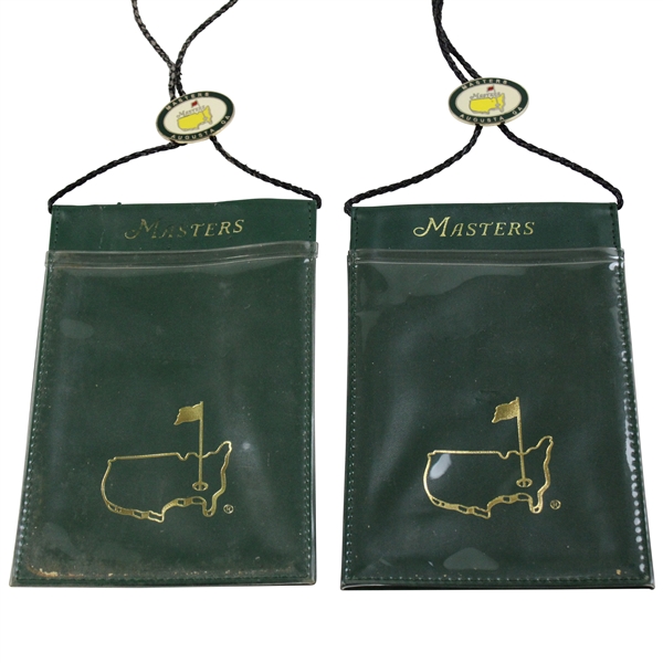 Two (2) Masters Tournament Logo Green Lanyards - Used