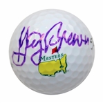 Gay Brewer Signed Titleist Masters Logo Golf Ball JSA ALOA