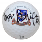 Todd Hamilton Signed Titleist Royal Troon Golf Club Logo Golf Ball JSA ALOA