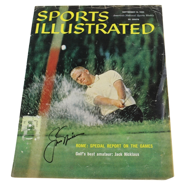 Jack Nicklaus Signed 1960 Sports Illustrated Cover Only JSA ALOA