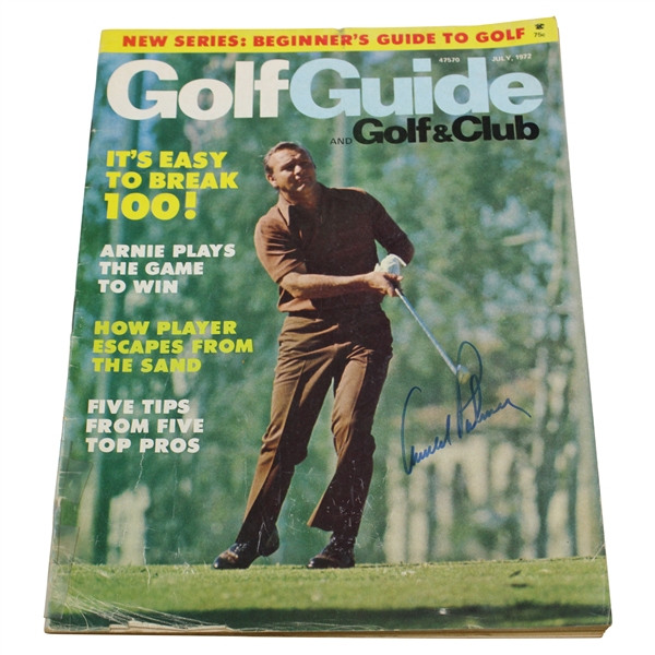Arnold Palmer Signed 1972 Golf Guide And Golf Club Magazine JSA ALOA