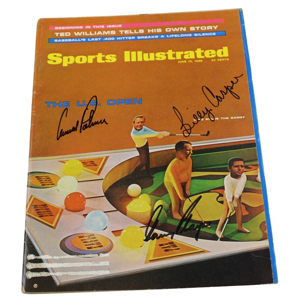 Palmer, Nicklaus, Casper & Player Signed 1968 Sports Illustrated Magazine JSA ALOA