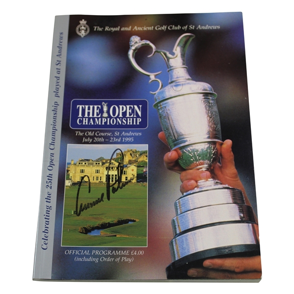 Arnold Palmer Signed 1995 Open Championship at St Andrews Program - Final Open JSA ALOA