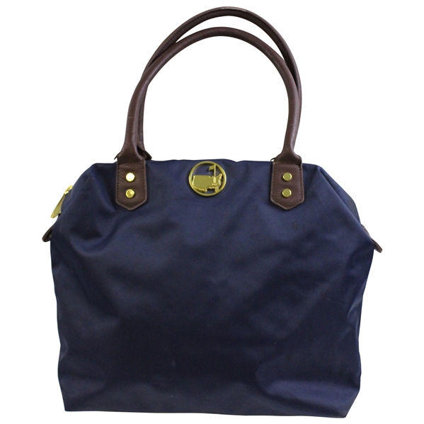Undated Masters Tournament Logo Navy Ladies Purse with Leather Straps