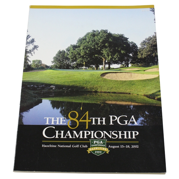 2002 PGA Championship At Hazeltine GC Program