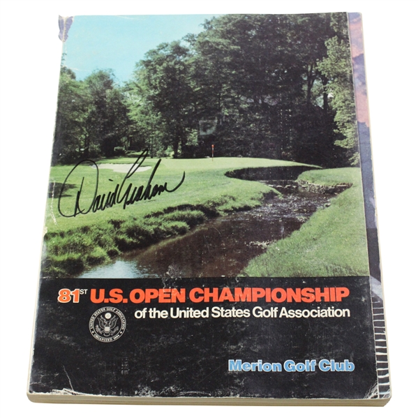David Graham Signed 1981 US Open At Merion GC Program JSA ALOA
