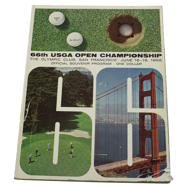 1966 US Open At The Olympic Club Program