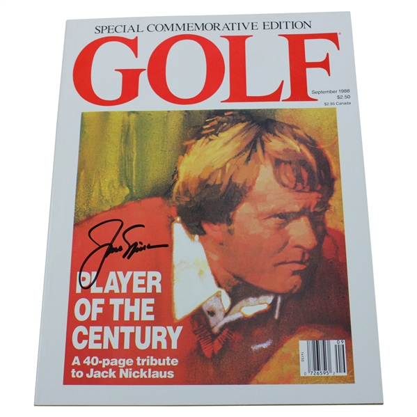 Jack Nicklaus Signed Special Edition Golf Newsstand Magazine JSA ALOA