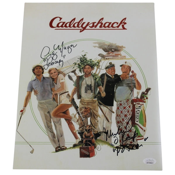 Caddyshack Art Image Signed by Noonan & Lacey (recently deceased) w/ JSA COA 11”x14”