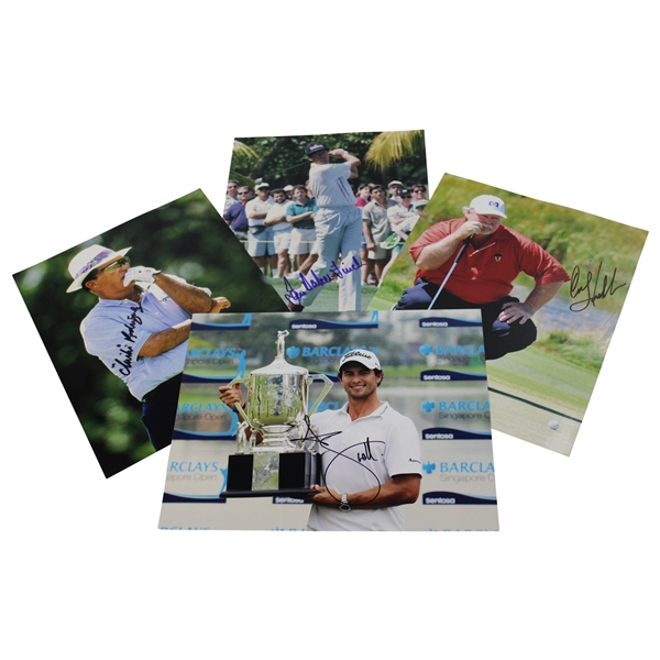 Four (4) 8x10 (Chi Chi, Stadler, Scott, Baker-Finch) Photos Signed by Golf Champions JSA ALOA