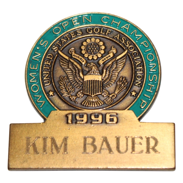 Kim Bauer 1996 Women’s US Open Championship Contestant Badge - Pine Needles