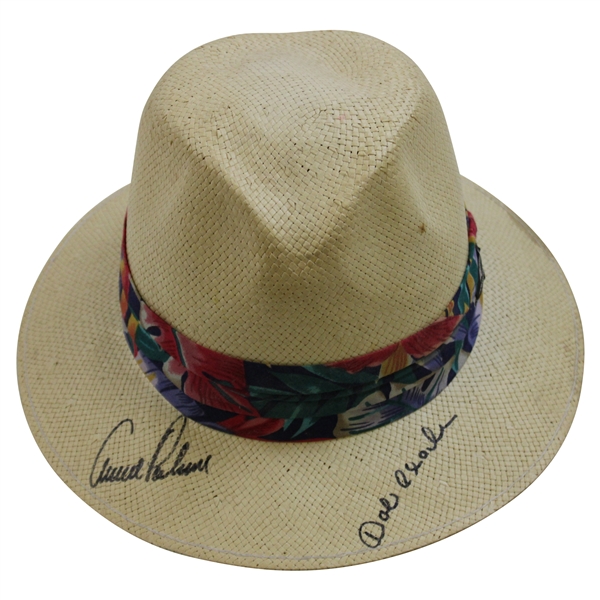 Arnold Palmer & Bob Charles Signed Panama Jack Hat JSA ALOA