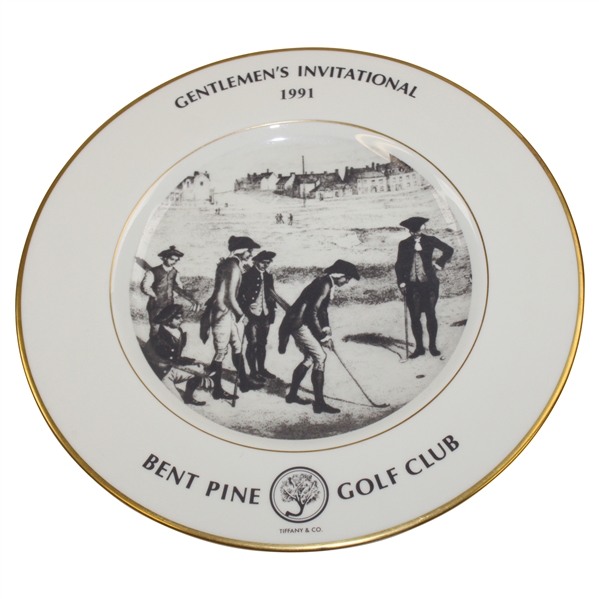 1991 Bent Pine Golf Club Gentlemens Invitational Tiffany & Co. Pickard China Plate