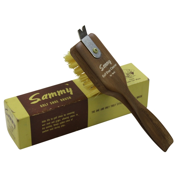 Vintage Sammy Golf Shoe Brush In Original Box - New Old Stock