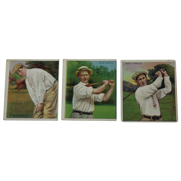 Circa 1910 Three (3) T218 Champion Athlete & Prize Fighter Series Golf Cards - Alex Smith +