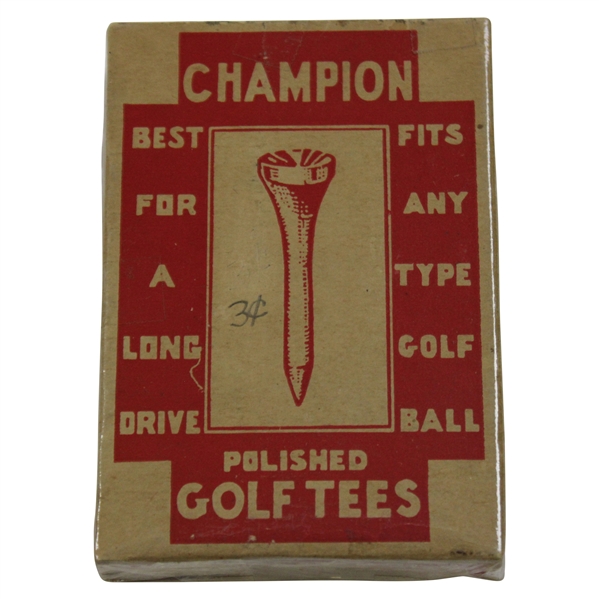 Vintage Box Of Unopened Champion Golf Tees